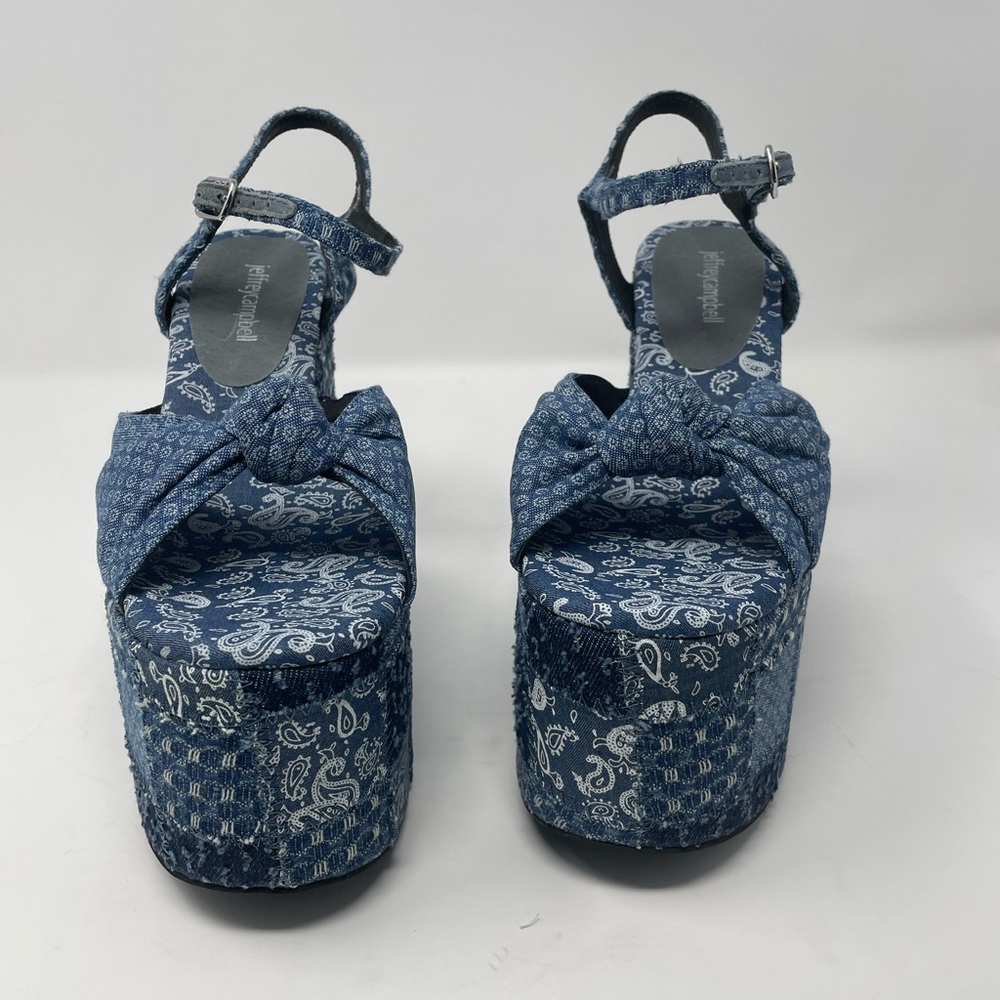 Brand new Jeffrey Campbell denim platform size 9